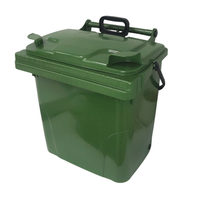 Сміттєвий бак Europlast пластиковий зелений об'єм 40 л