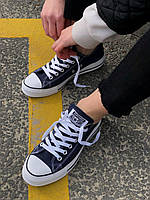 Кеды женские Converse Low Navy Blue Конверс