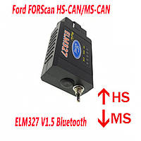 Автомобильный сканер OBD Ford FORScan v1.5 bluetooth OBD2 с переключателем HS/MS режимов