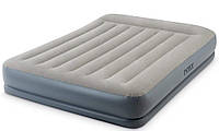 Велюр кровать надувная Intex 64118 со встроенным электронасосом