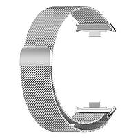 Магнітний ремінець Milanese Loop для Xiaomi Redmi Watch 5 | HMU | сріблястий