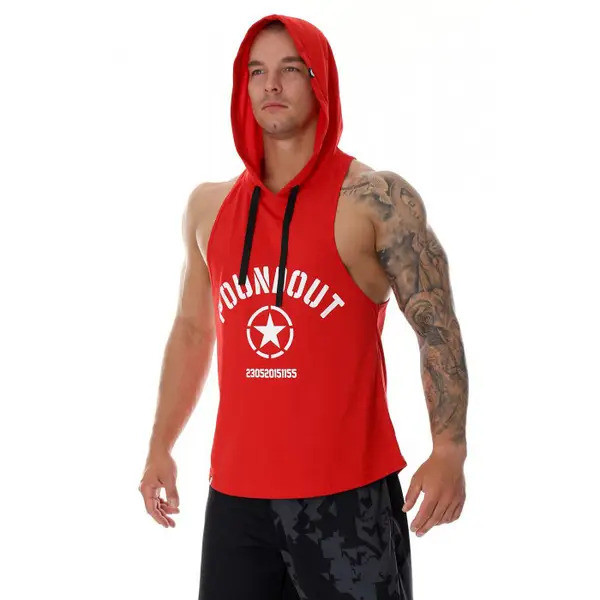 Боксерка чоловіча з капюшоном Poundout Gear HELIOS red, XL