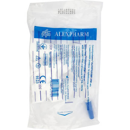 Сечоприймач "ALEXPHARM", 750 мл з гвинтовим зливом та кріпленням для ноги, фото 1