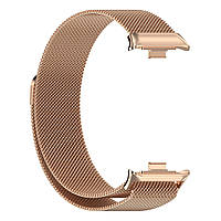 Магнітний ремінець Milanese Loop для Xiaomi Redmi Watch 5 | HMU | Rose Gold