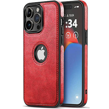 Чохол Slim Leather Case для Apple iPhone 12 Pro Red