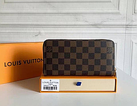Мужской клатч на молнии Louis Vuitton, кошелек мужской, брендовый портмоне, кошелек Louis Vuitton