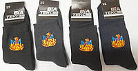 Шкарпетки чоловічі 12 пар демісезоні з бавовни ТМ "ВіаТекс" розмір 29 (44-46) вогник