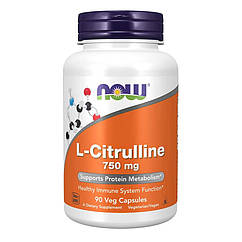 L-цитрулін Now L-Citrulline 750 mg 90 vcaps