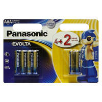Батарейка Panasonic AAA LR03 Evolta * 6(4+2) (LR03EGE/6B2F) - Вища Якість та Гарантія!