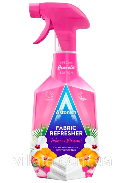 Нейтралізатор запаху Astonish Fabric Refresher для текстилю, килимів і одягу 750 ml