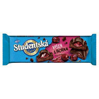 Черный шоколад с вишнёвой начинкой STUDENTSKA Visen & Horka 240г Nestle Чехия
