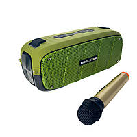 Колонка портативная с микрофоном Hopestar A20 Pro Bluetooth зеленый