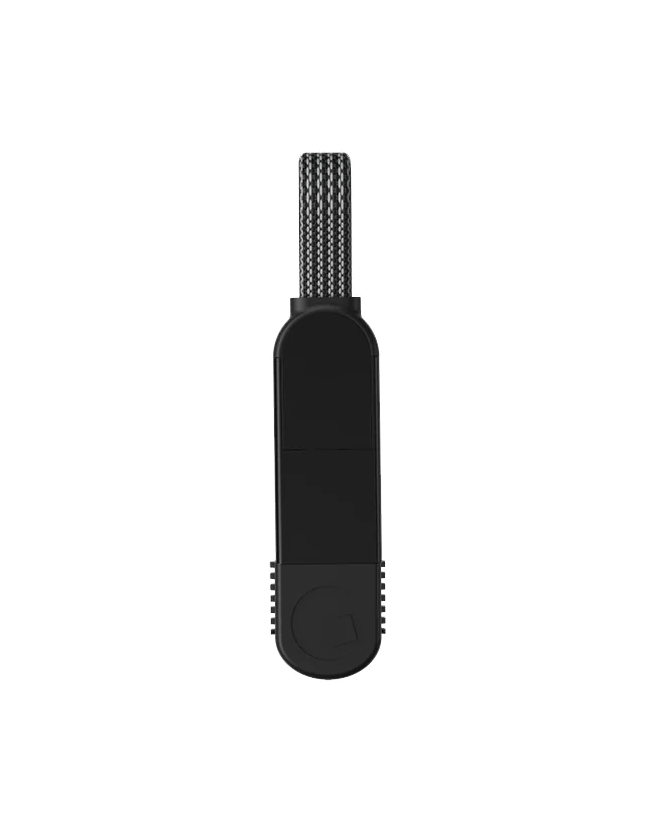 Кабель-брелок Rolling Square inCharge X Lava Black 6 в 1 USB-C/Lightning для швидкого заряджання 100W 0.08m Lava Black