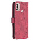 Чохол-книжка BF Color Geometric для Motorola E20 / E30 / E40 Rose Red, фото 4