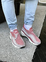 Женские кроссовки Nike Footscape Woven Pink White Найк