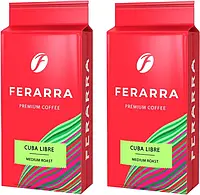 Упаковка молотого кофе Ferarra Cuba Libre с ароматом кубинского рома 250 г х 2 шт