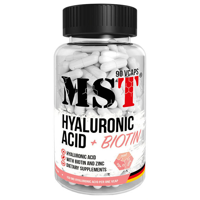 MST Hyaluronic Acid + Biotin 90 caps, фото 1