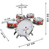 Дитячі барабани + тарілка та крісло XL Kruzzel 22464 Польща, фото 6