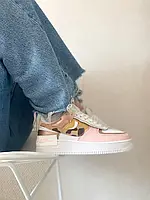 Жіночі кросівки Nike Air Force 1 Shadow "White / Pink Camo 38