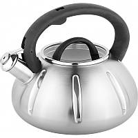 Чайник для плиты из нержавеющей стали со свистком UNIQUE UN-5304 на 3л Для всех типов плит
