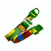 500125 Джгут СВС плаский еластичний  48*2,5 з пряжкою iз полiкорбонату  радуга зелена