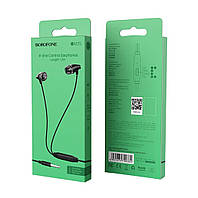 Дротові навушники з мікрофоном Borofone BM25 Sound edge universal earphones with mic Black