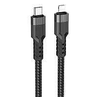 Кабель Hoco Type-C to Lightning charging data cable U110 |1.2m, 20W, 3A|