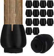 Накладки на ніжку стільця з фетром - набір із 16 шт  Malatec 17235 Польща