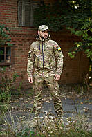 Тактическая камуфляжная костюм Terra весна осень, армейский костюм ВСУ теплый военный комплект L, Мультикам