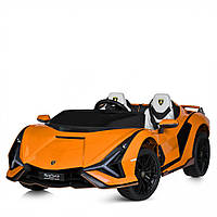 Детский электромобиль Bambi M 5072 EBLR-7 Lamborghini. двухместный, оранжевый