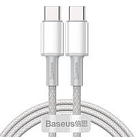 Кабель BASEUS Type-C to Type-C High Density Braided Fast Charging Data Cable |1M, 5A, 100W| (CATGD-02)