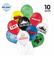 Набір повітряних кульок BELBAL 12"(30 см) "Gaming story" 10 шт.