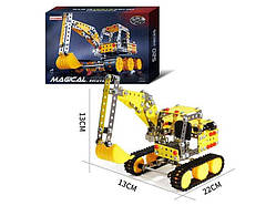 Конструктор 816 B-436 “Екскаватор”, 520 деталей, металевий, в коробці