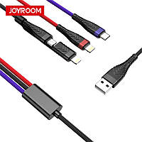 Кабель combo Micro USB / Lightning + Type-c + lightning JOYROOM s-M377 |1.5m, 3.5A|