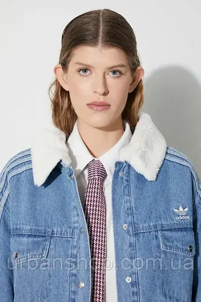 Adidas denim jacket hotsell