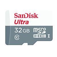 MicroSDHC (UHS-1) SanDisk Ultra 32Gb class 10 A1 (100Mb/s)