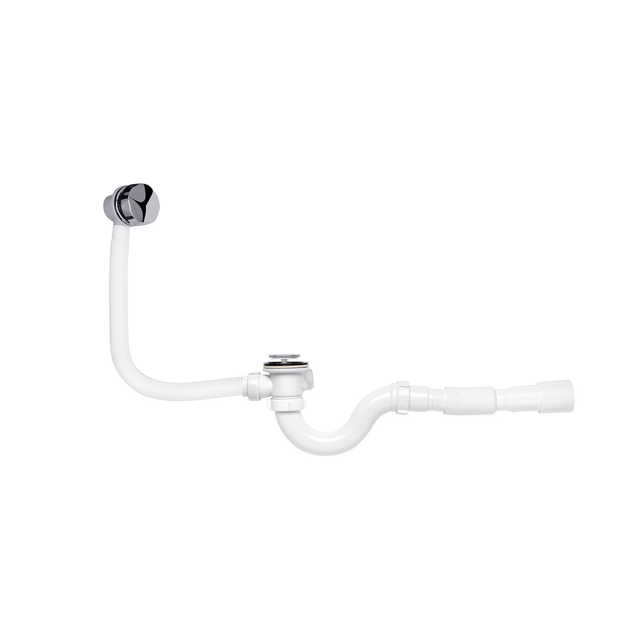 Сифон для ванної KronoPlast 1 1/2" х 40 мм напівавтоматичний SV27400733 (СВ1050ПА), фото 1