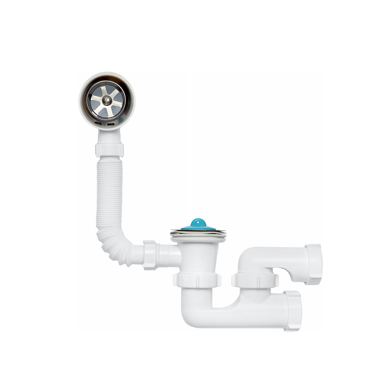 Сифон для ванної KronoPlast 1 1/2" х 40 мм з ревізією SR26000100, фото 1