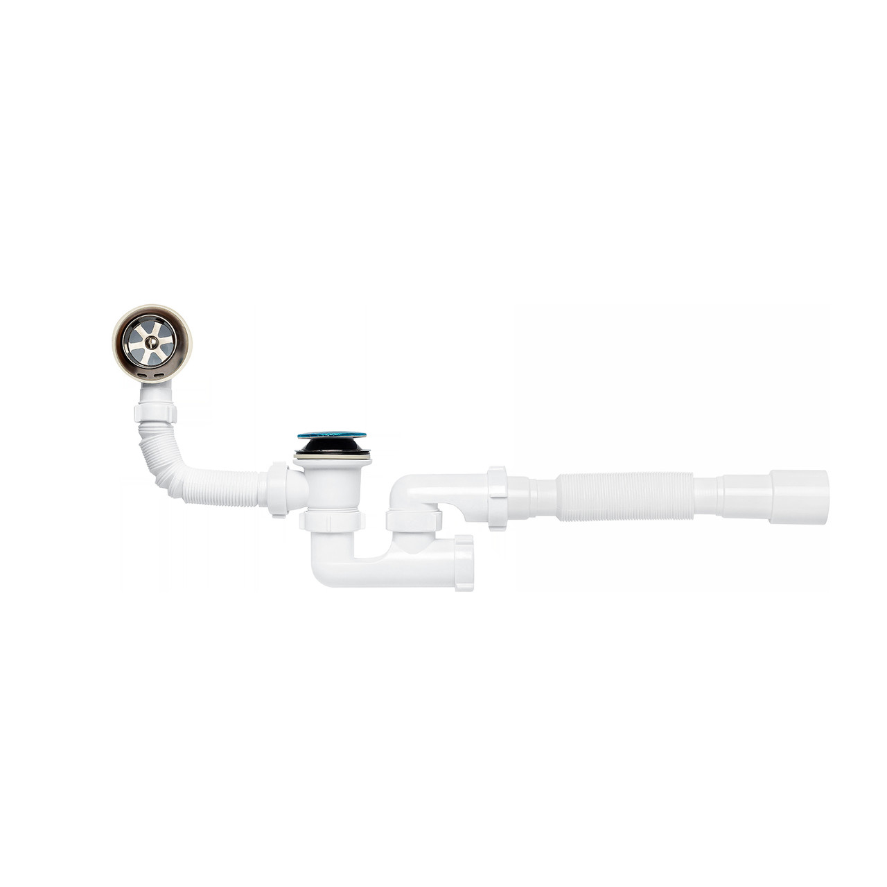Сифон для ванної KronoPlast 1 1/2" х 40 мм із системою Сlick-Сlack, з ревізією SR27200133 (В0550К), фото 1