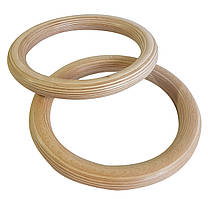 Кільця для кросфіту дерев'яні Sveltus (SLTS-3930) Бежевий NC, код: 7789938