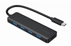 Хаб Gembird UHB-CM-U3P4P-01 на 4 порти USB 3.1