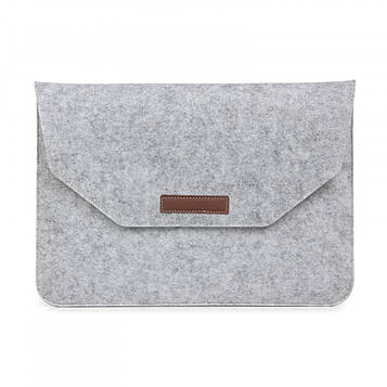 Сумка-конверт повстяна Felt Sleeve для ноутбука 15"/16" сіра
