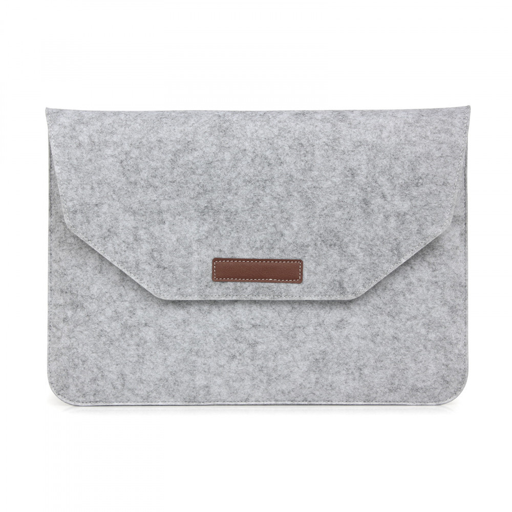 Сумка-конверт повстяна Felt Sleeve для ноутбука 13" сіра