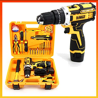 Аккумуляторный шуруповерт DeWALT DCD680 12V,2AH маленький набор Деволт дрель шуруповерт шуруповёрт 139