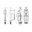 Наливний клапан для бачка унітаза ANIplast з нижнім підведенням 1/2" WC6550MEU, фото 2