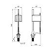 Наливний клапан для бачка унітаза Kroner KRP — ВV57 з нижнім підведенням 1/2", фото 2