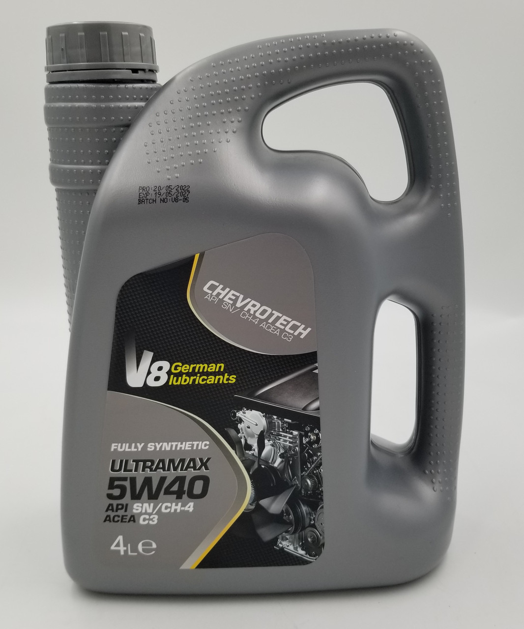 Масло ДВЗ 5W-40 V8 ULTRAMAX API SN/CH-4, ACEA C3, Синтетика 4-літра Ultramax - Німеччина