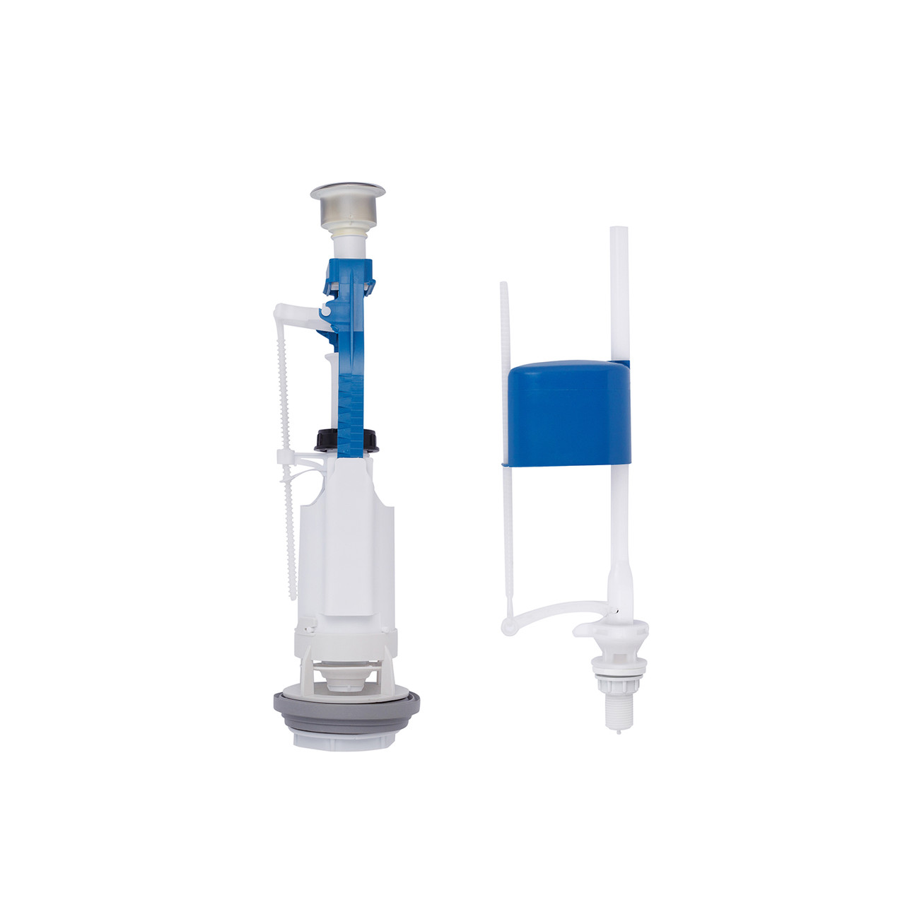 Комплект для бачка унітаза Kroner KRP - KIT6957 з одинарною кнопкою, нижнє підведення 1/2", фото 1