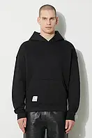 Urbanshop Кофта Alpha Industries Logo BP Hoody чоловіча колір чорний з капюшоном з принтом 146336 РОЗМІРИ