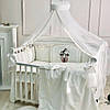 Дитяча постіль Маленька Соня стандарт, 7 елементів kolibri молочний, фото 5
